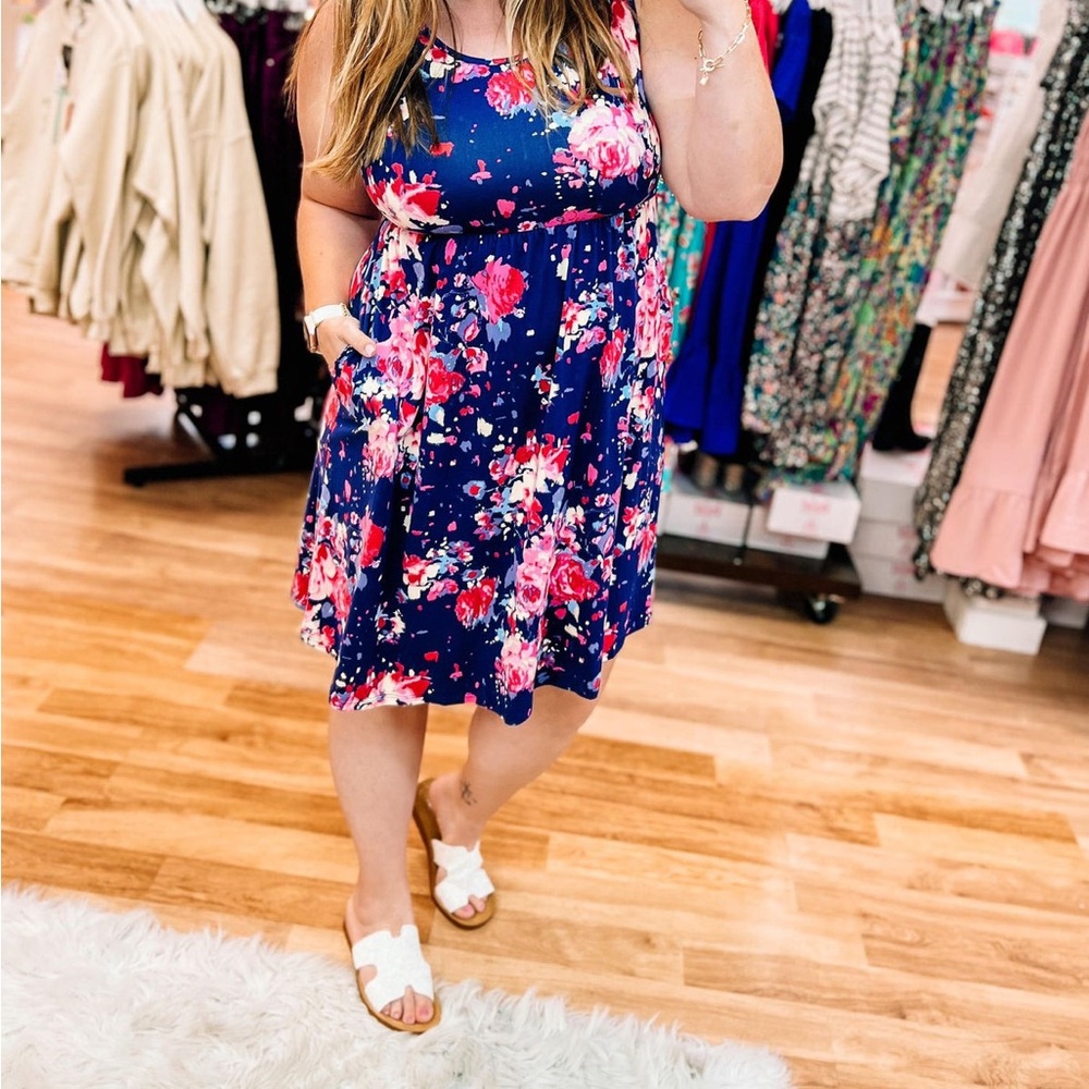 Gilli Floral Print Dress EUC 2x